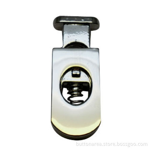 Alloy Cord End in Hanging Nickel Color